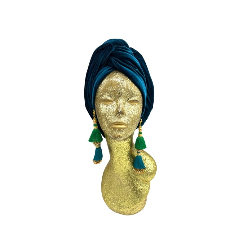 Thumbnail of Teal Mini Dorado Turban image