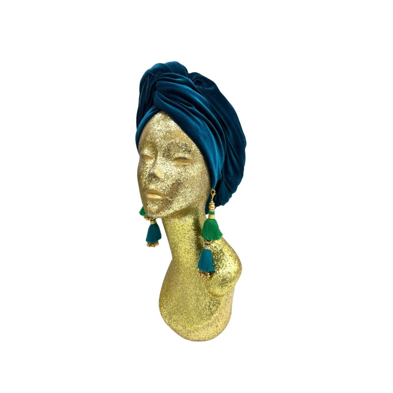 Thumbnail of Teal Mini Dorado Turban image