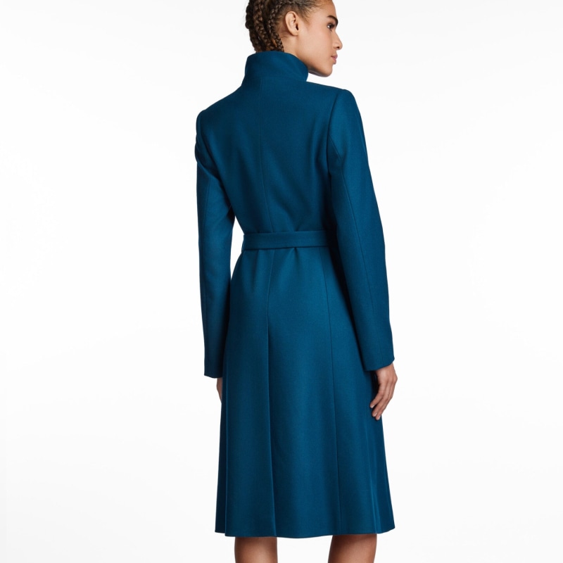 Thumbnail of Teal Tailored Wool Coat image