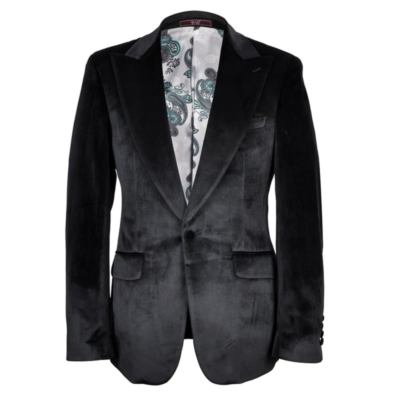 Maison Velvet Blazer – Black | DAVID WEJ | Wolf & Badger