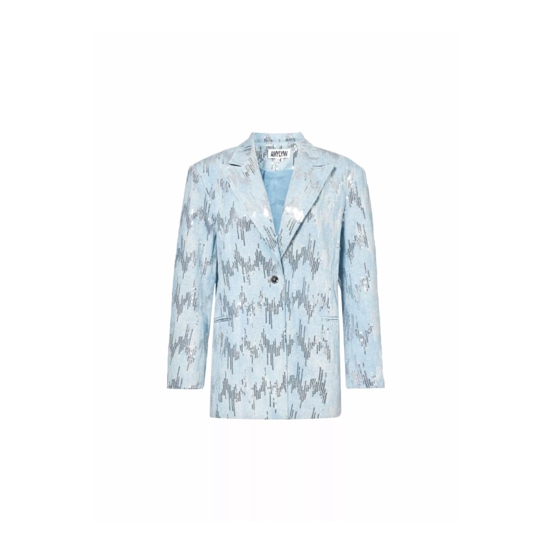 Thumbnail of Teddie Embellished Denim Blazer image