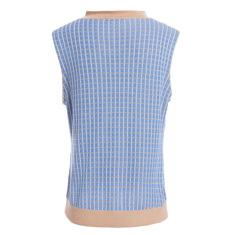 Thumbnail of Tencel Tweed Polo Vest - Light Blue image