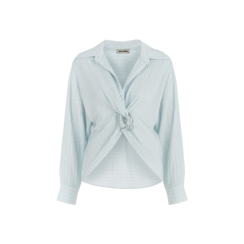 Thumbnail of Textured Blouse With Front Knot image