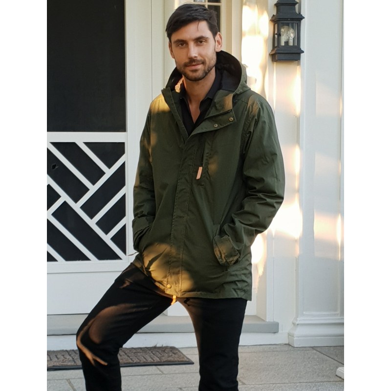 Thumbnail of The Men's Wax Jacket In Military Green image