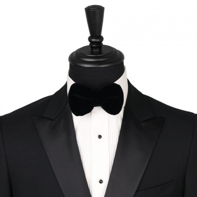 Ivory Slim Fit 2 Piece Tuxedo With Satin Peak Lapel main image 1