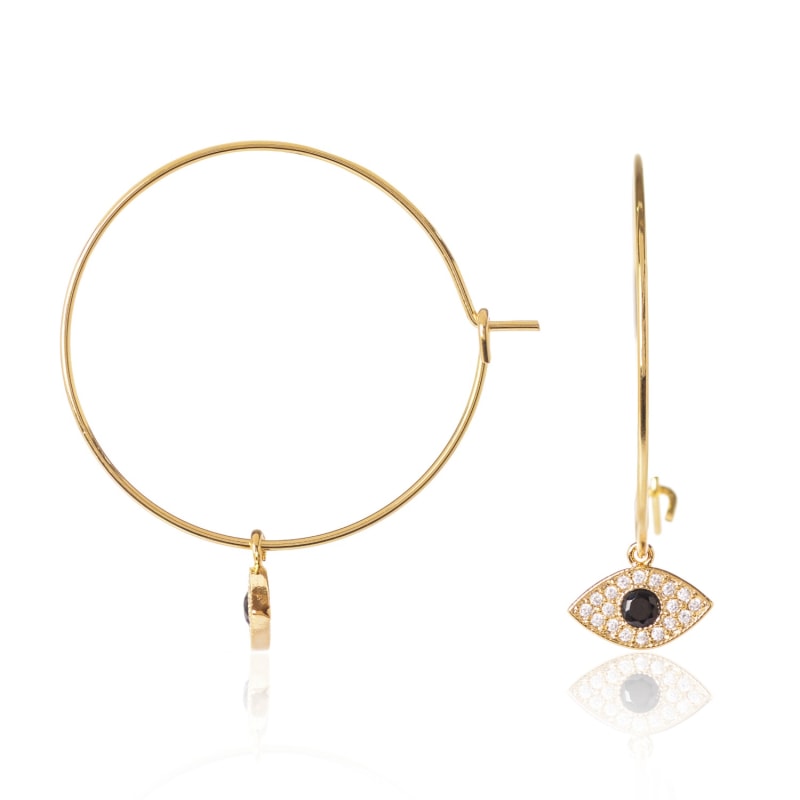 Thumbnail of Evil Eye Hoops image