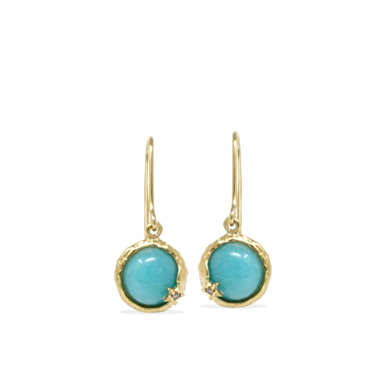 Thumbnail of Ad Astra Gold-Plated Amazonite Earrings image