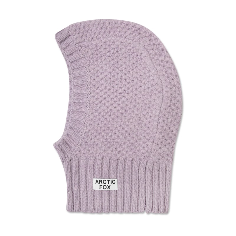 Thumbnail of The Alpaca Balaclava Fitted Hood In Lilac image