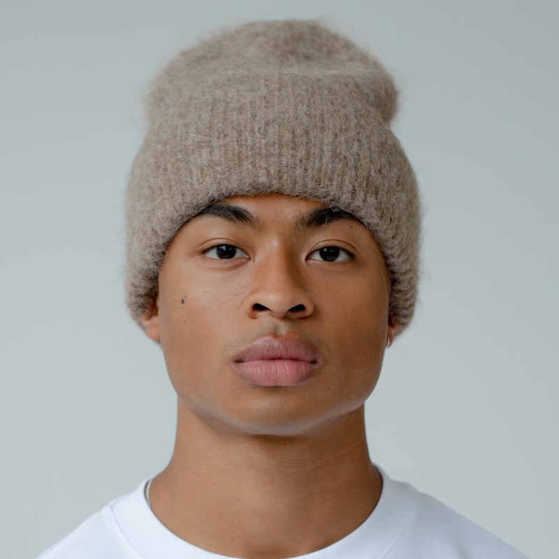 Thumbnail of The Alpaca Beanie In Brown image