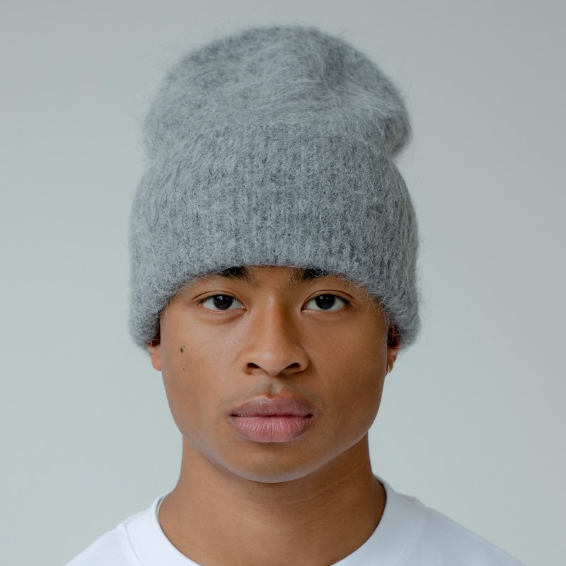 Thumbnail of The Alpaca Beanie In Grey image