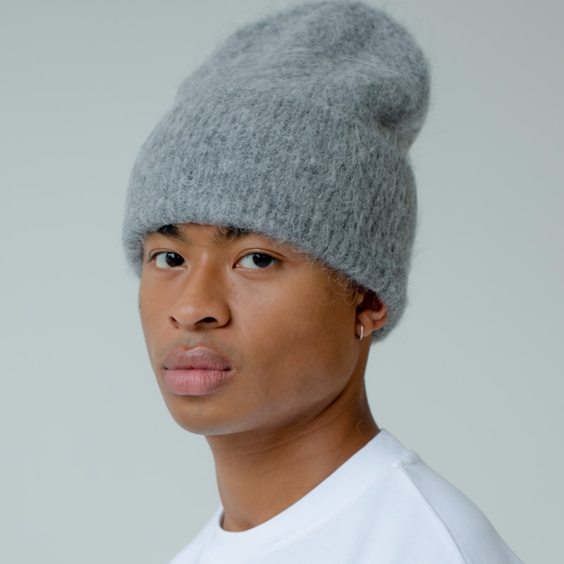 Thumbnail of The Alpaca Beanie In Grey image