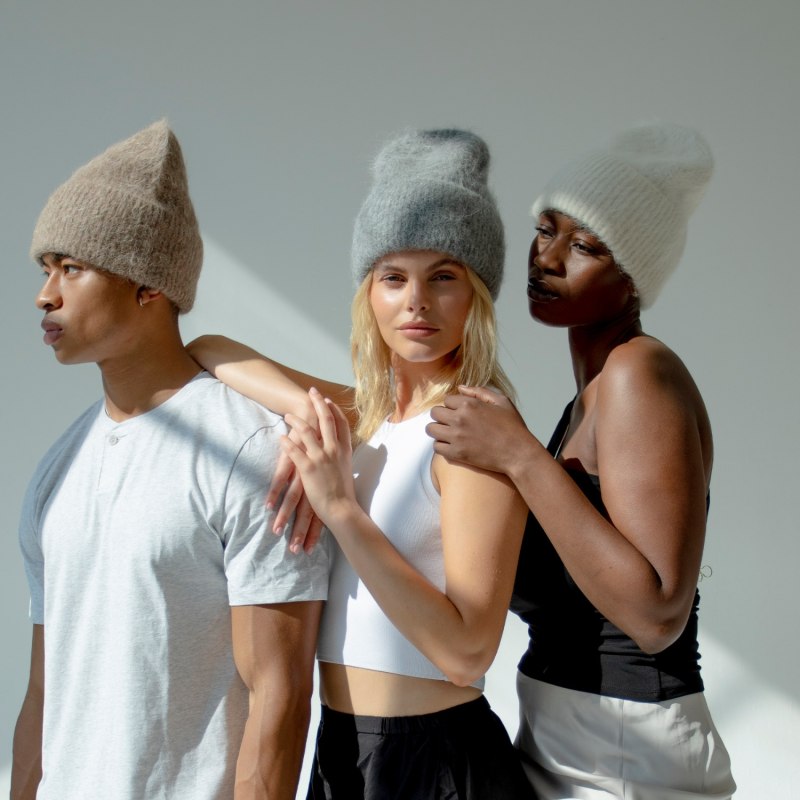 Thumbnail of The Alpaca Beanie In Grey image