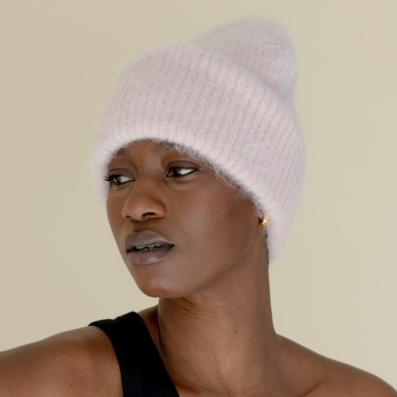 Thumbnail of The Alpaca Beanie In Pink image