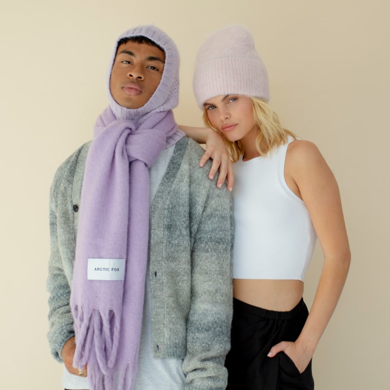 Thumbnail of The Alpaca Beanie In Pink image