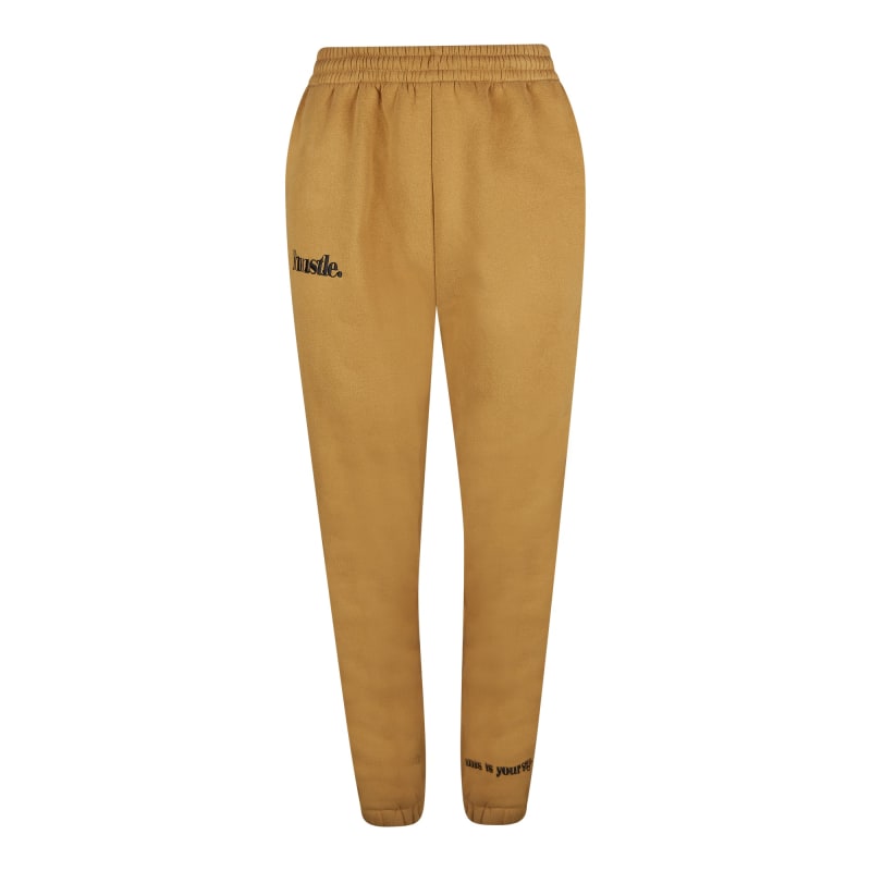 Camel sweatpants top