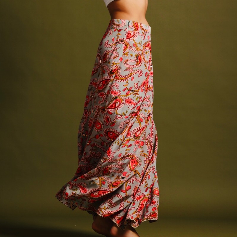 Thumbnail of The Avni Skirt - Mixed Print image