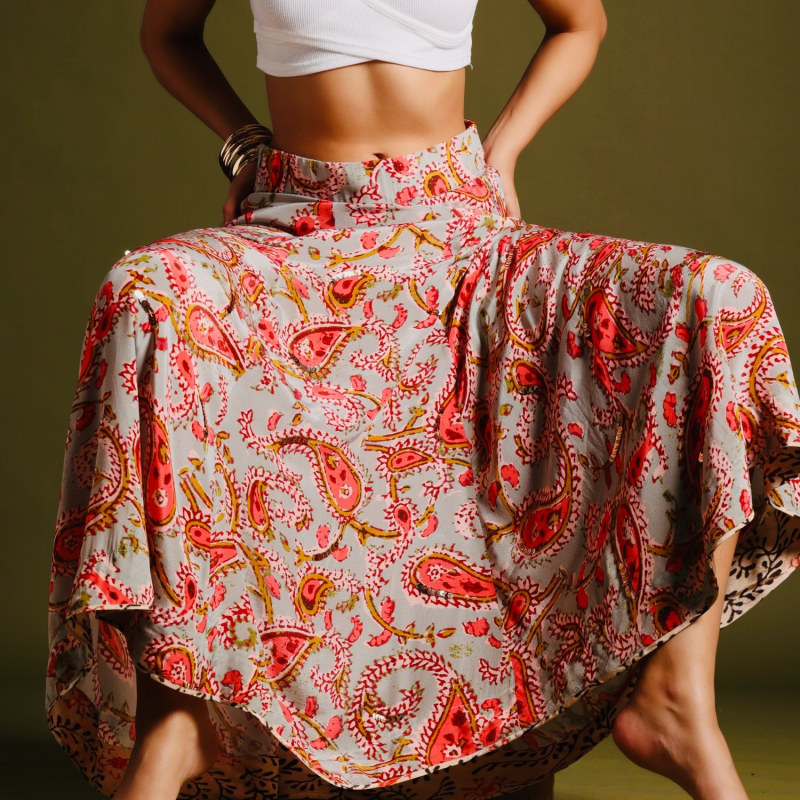 Thumbnail of The Avni Skirt - Mixed Print image