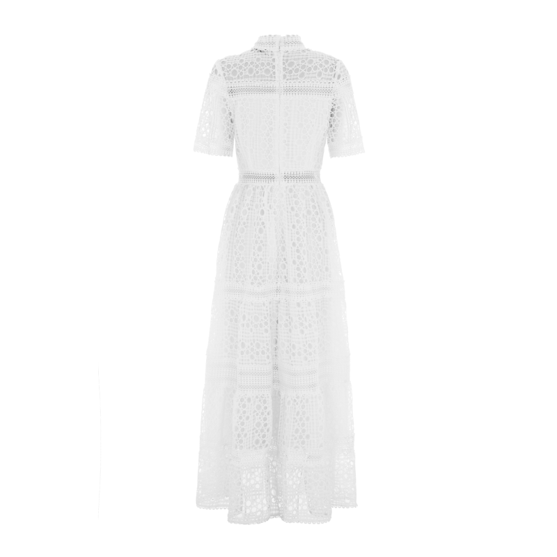 Thumbnail of The Badminton Broderie Dress - White image