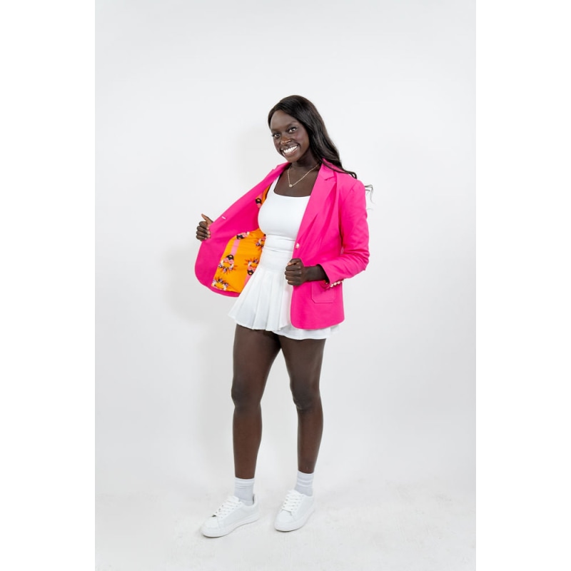 The BBE Big Boss Energy, Women's Bright Pink Blazer