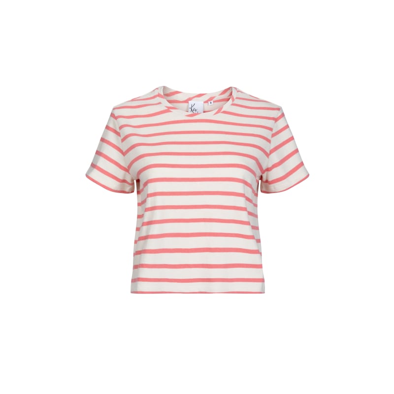 Thumbnail of The Box Pink Striped T-Shirt image