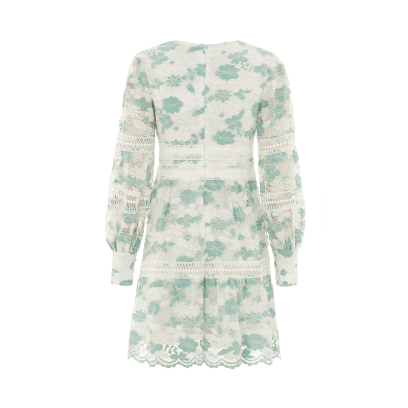 Thumbnail of The Cabo Lace Mini Dress Mint image