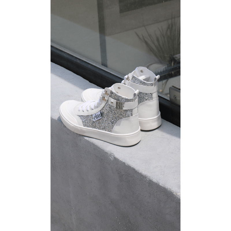 The Cordelia Bling Sneakers- Made With Cactus Leather- Vegan, ELÁN CHOOSE  YOUR WAY