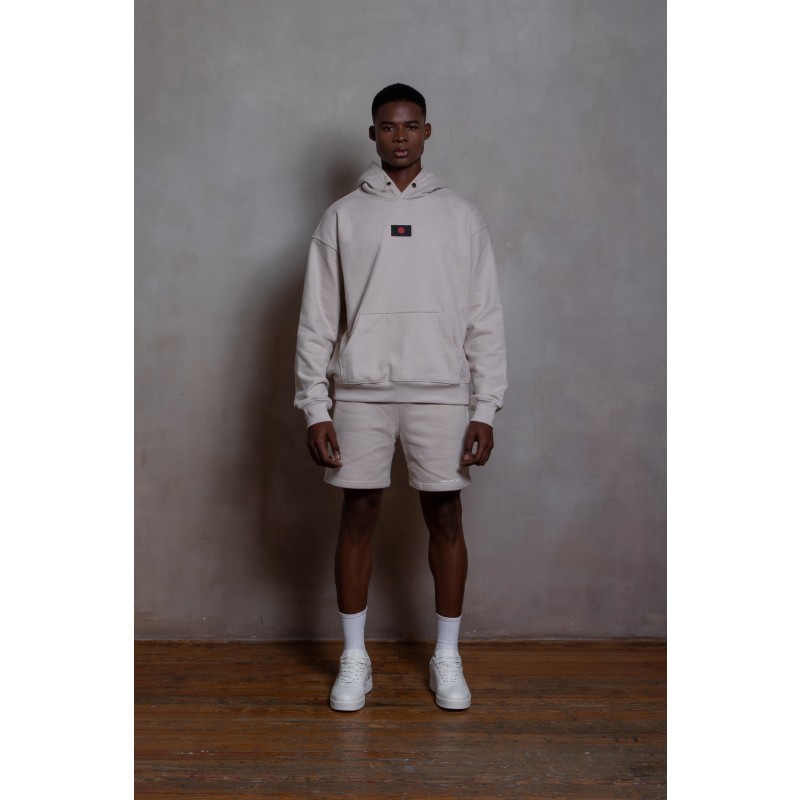 The Core Hoodie Light Cream FOURTWO Wolf Badger