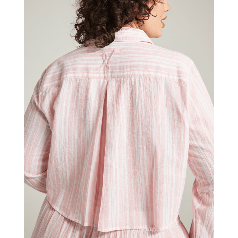 Thumbnail of The Cropped Shirt - Fondant Pink Stripe image