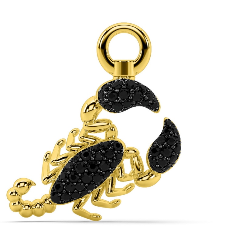 Scorpion gold charm on sale