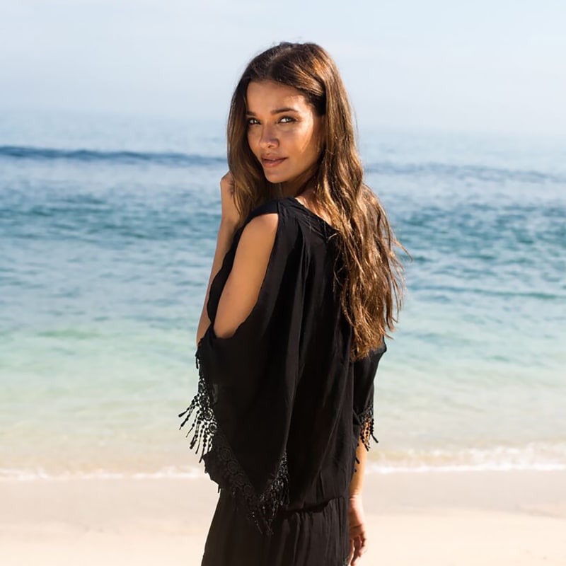 Thumbnail of The Day Dreamer Maxi Kaftan Black image