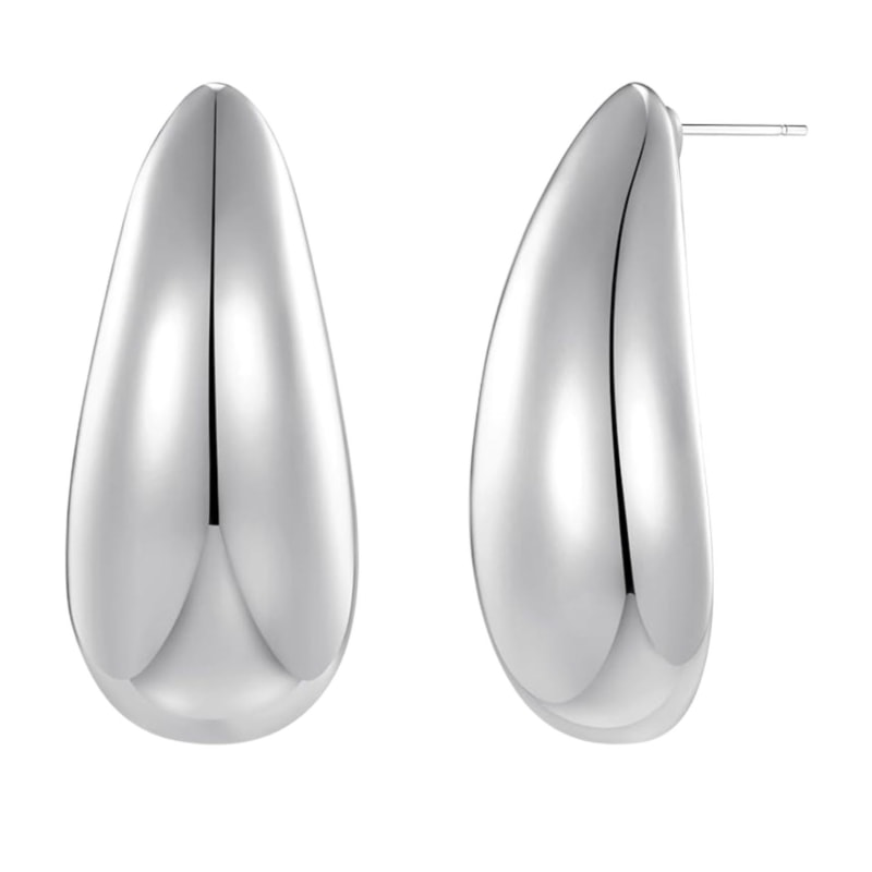 Thumbnail of The Drop Earrings- Silver image