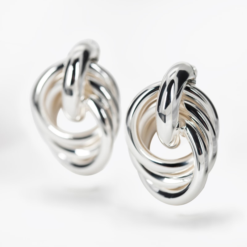 Thumbnail of The Empire Earrings - Silver image