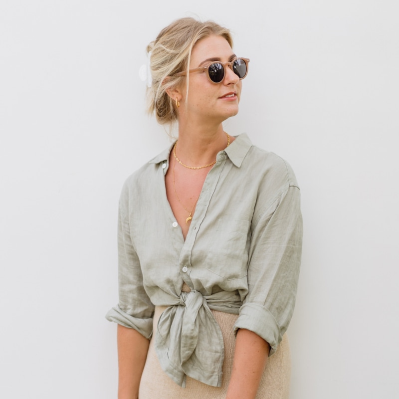 Linen beach shirt women's on sale