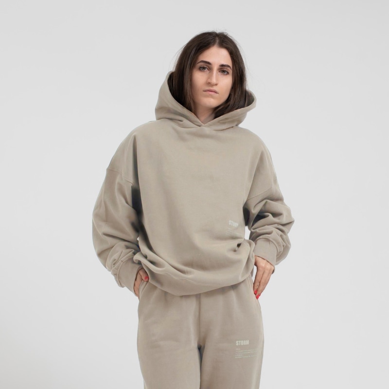 The Everyday Oversized Hoodie Stone | STORM | Wolf & Badger