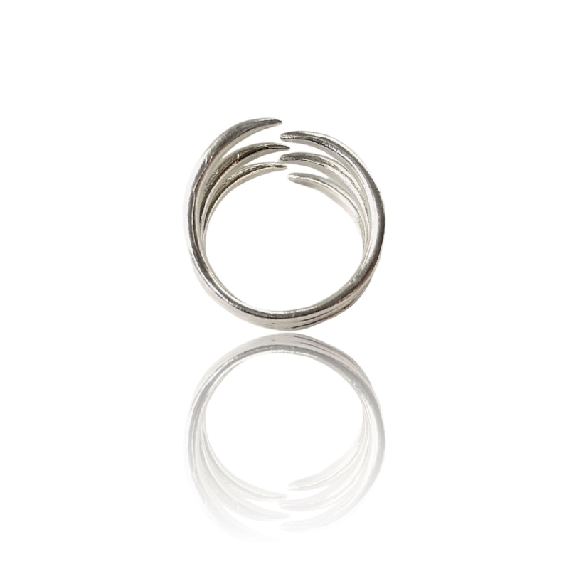 Thumbnail of The Hug Ring Trio -Sterling Silver image