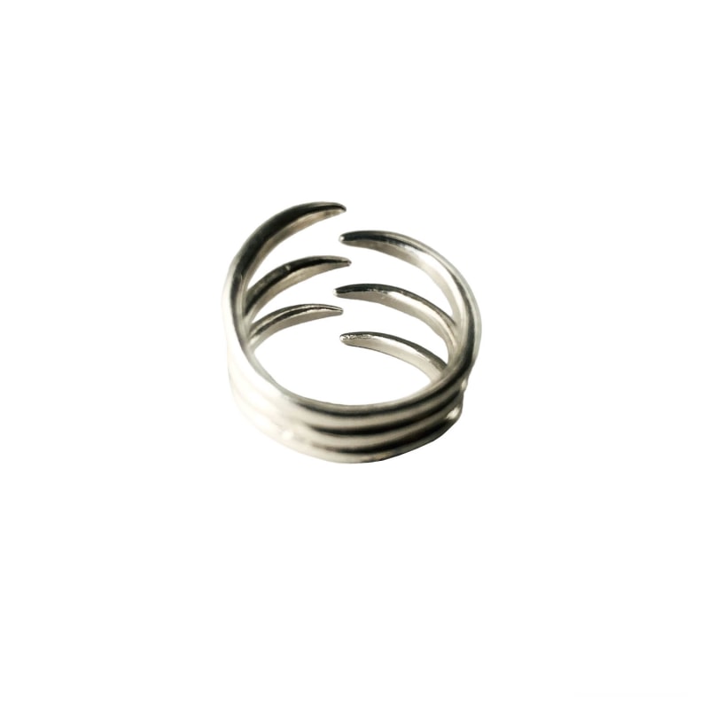 Thumbnail of The Hug Ring Trio -Sterling Silver image