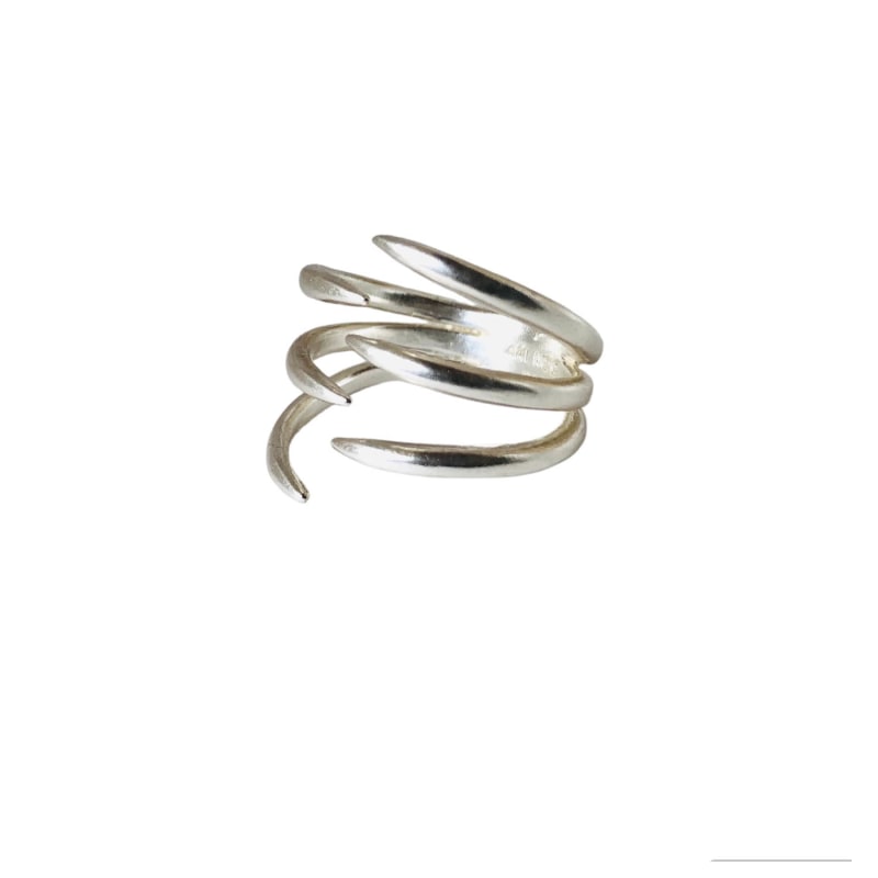 Thumbnail of The Hug Ring Trio -Sterling Silver image