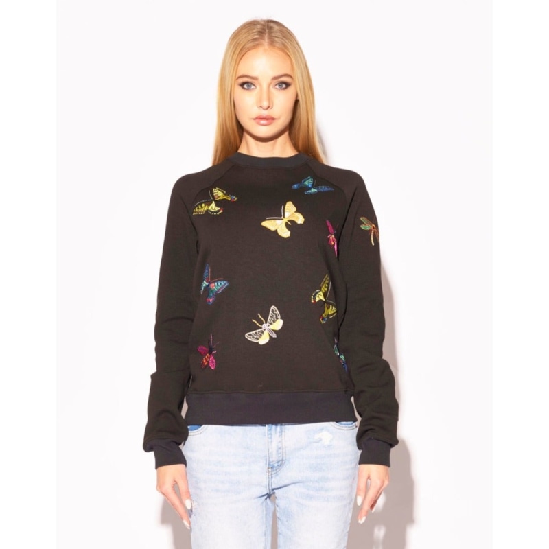 Thumbnail of The Jitterbug Embroidered Sweatshirt Shirt - Black image