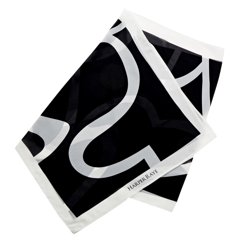 Thumbnail of The Laguna Head Scarf In Black And White image