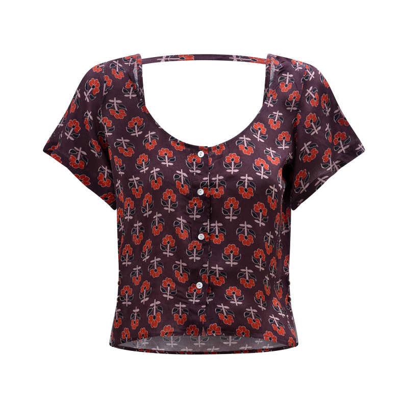 Thumbnail of The Layla Crop Top - Brown image