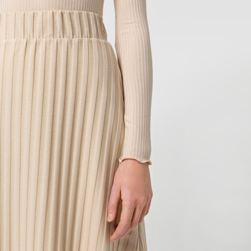 Thumbnail of The Liapure Rib Skirt Beige image