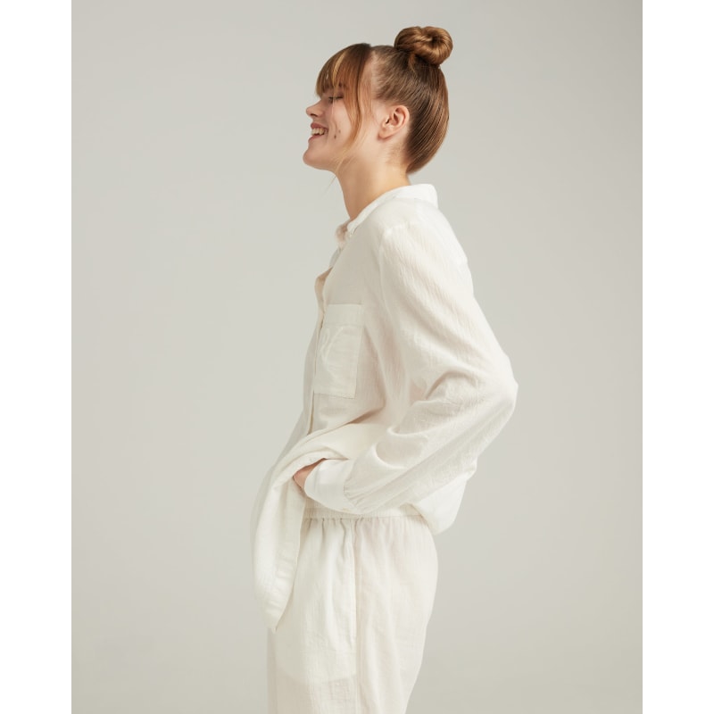 Thumbnail of The Midi Shirt - Cotton White image