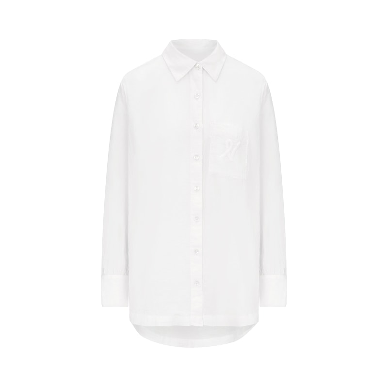 Thumbnail of The Midi Shirt - Cotton White image