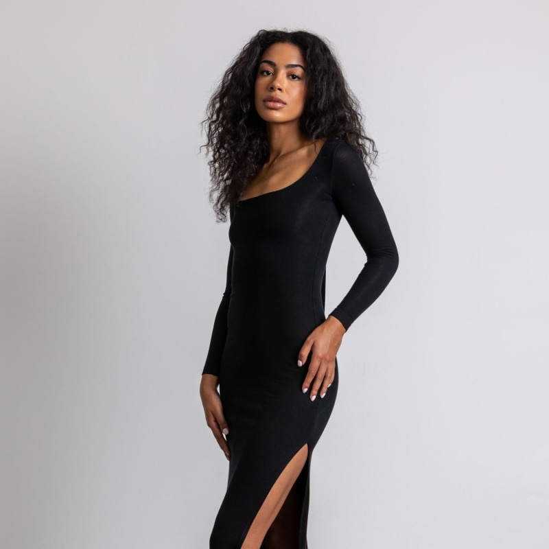 Thumbnail of The Mila Maxi Dress In Black image