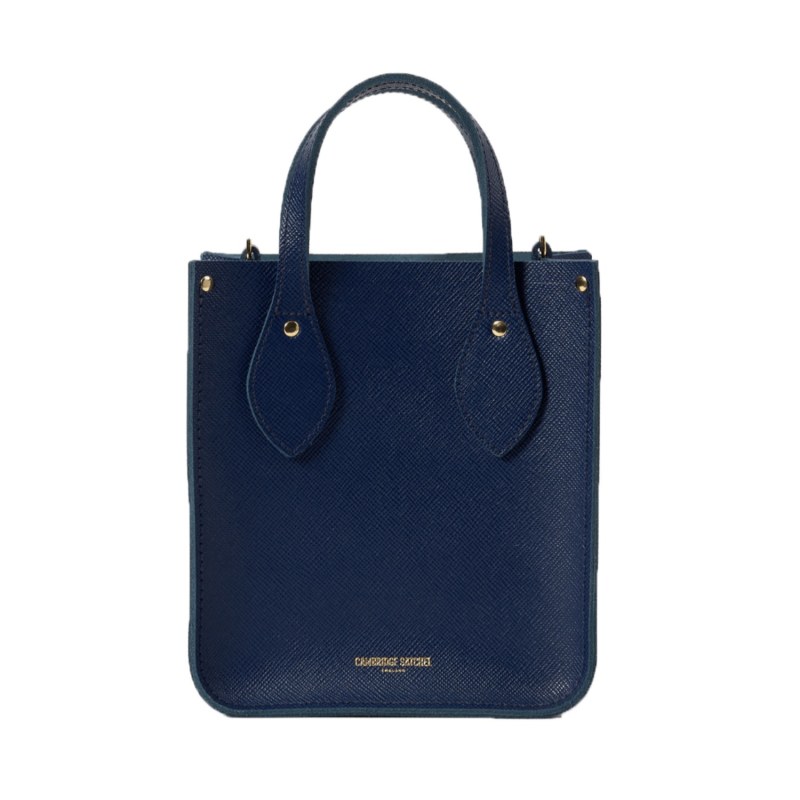 Thumbnail of The Mini Tote - Blueberry Saffiano image