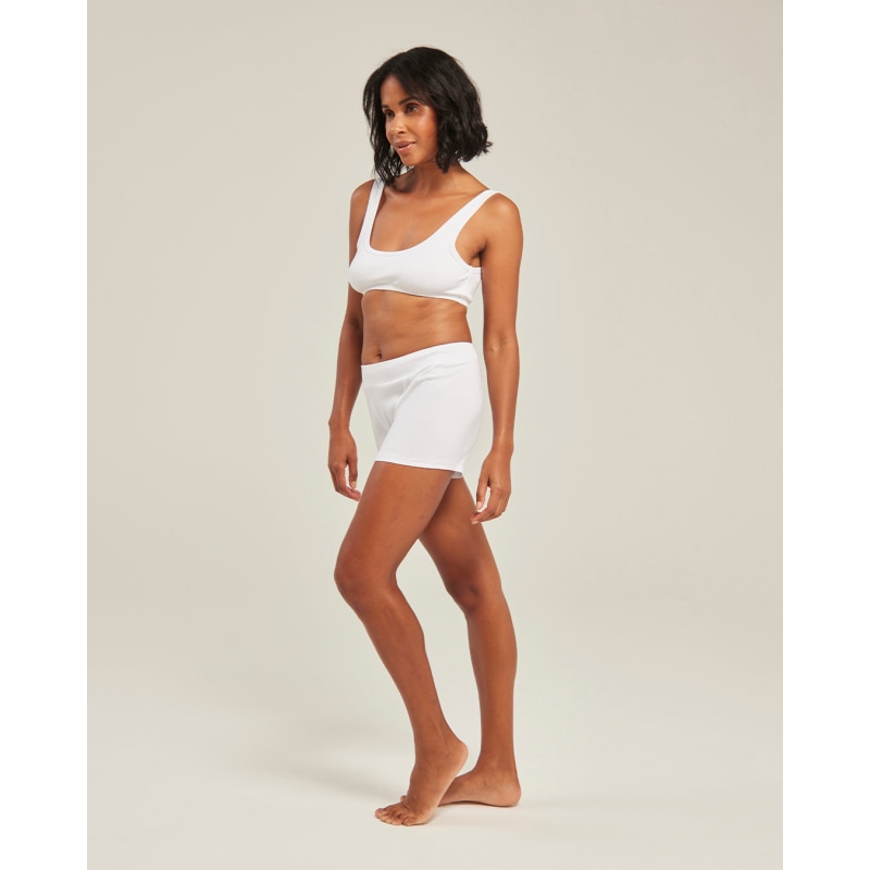 Thumbnail of The Organic Cotton Dip Front Bralette - Cotton White image