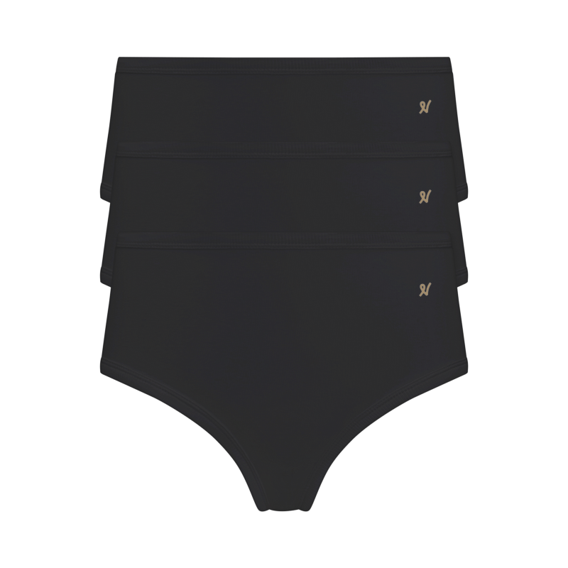 Thumbnail of The Organic Cotton Midi Brief Three Pack - Black image