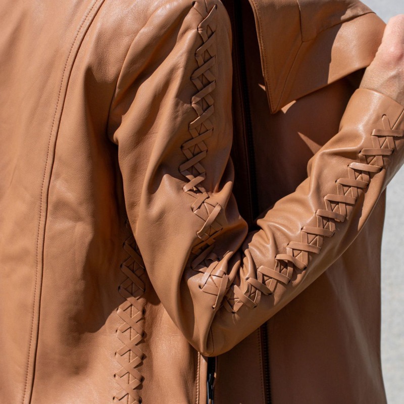 Thumbnail of The Paddington Drape Jacket Golden Tan image