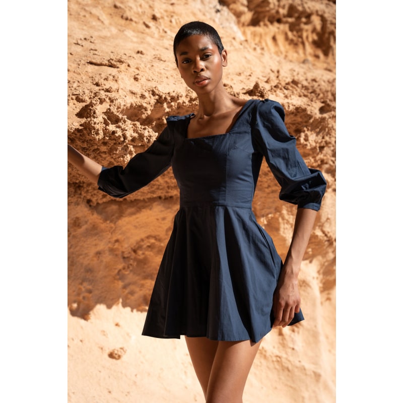 Thumbnail of The Organic Cotton Playsuit In Navy image