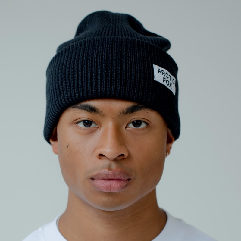 Thumbnail of The Recycled Bottle Beanie In Black image